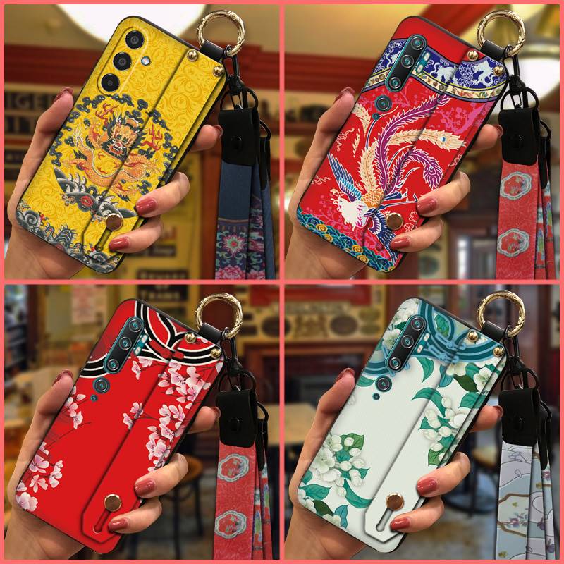 Lanyard Chinese style Phone Case For Samsung Galaxy M35 5G/SM-M356B Phone Holder Kickstand Dirt-resistant Fashion Design