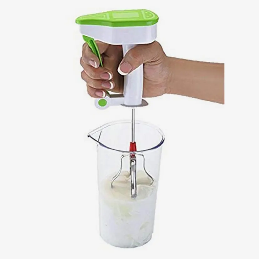 National Multipurpose Plastic and Stainless Steel Power Free Hand Blender (Multicolour)