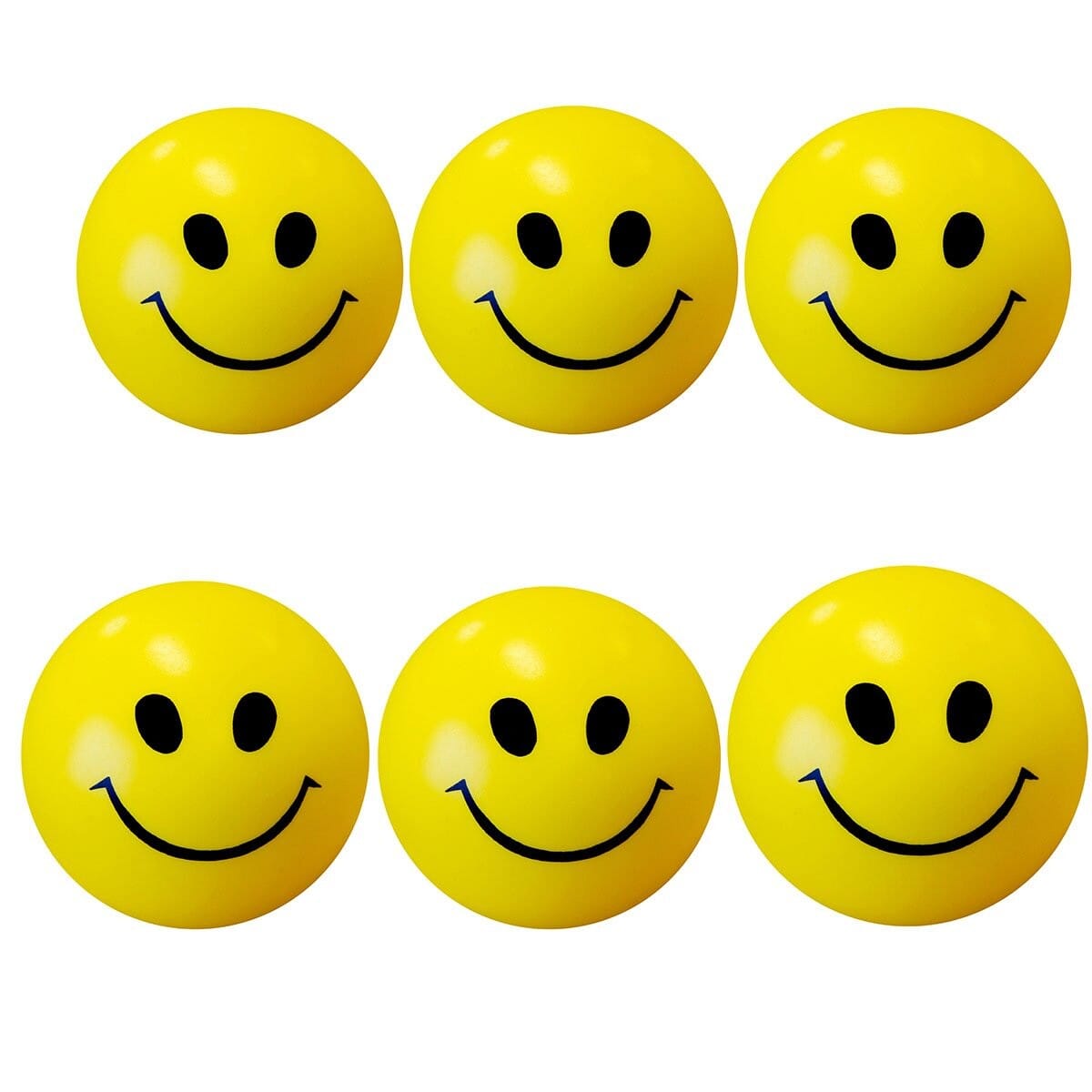 Stress Reliever Smiley Ball Squeeze Ball for Hand Strengthening Hand Grip Pack Of 4 Pieces - Stress Relieving Balls |