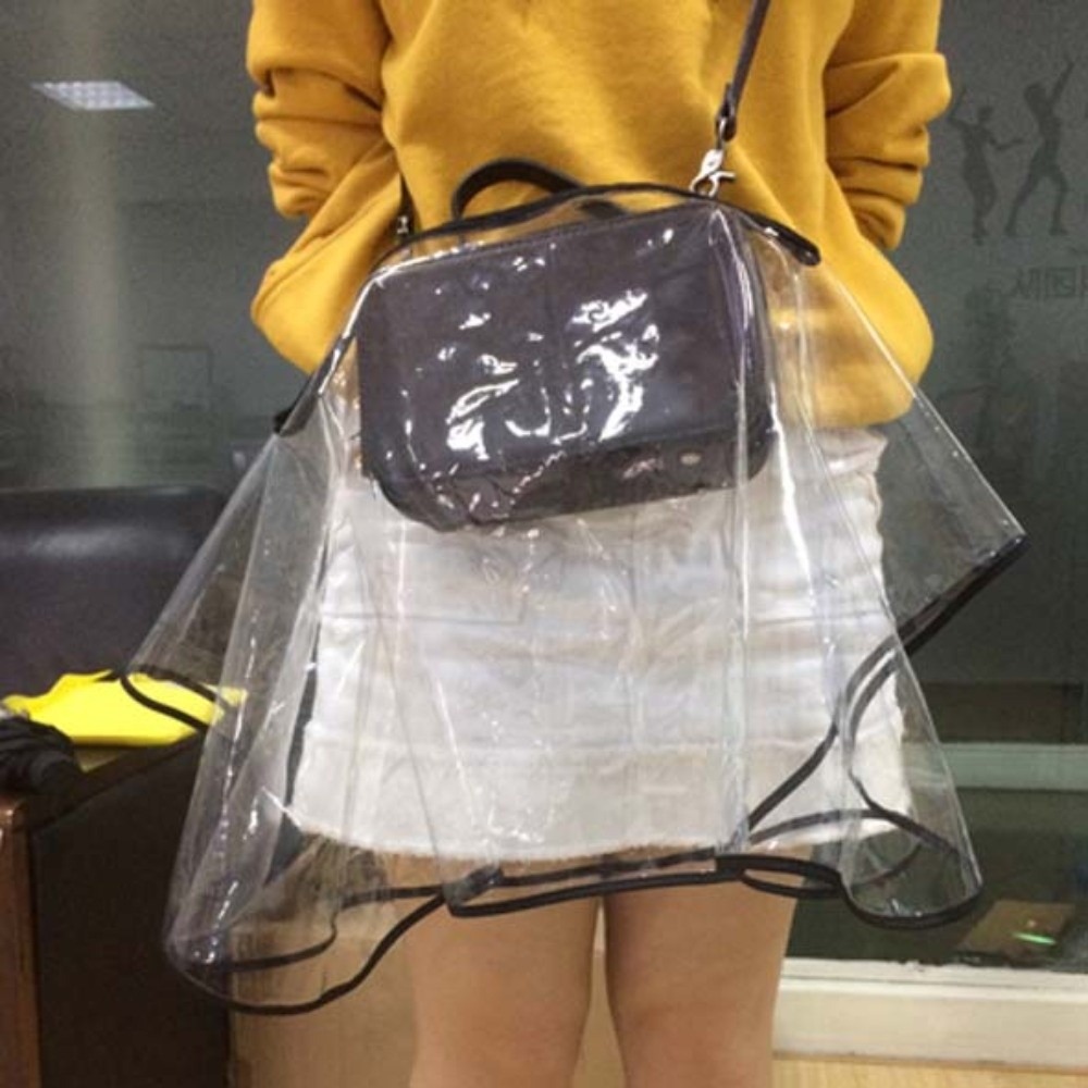 Waterproof Shield Universal Fit Bag Raincoat Transparent Eco-Friendly Purse Rainproof Foldable Frosted Matte Tote Protector Bag Care
