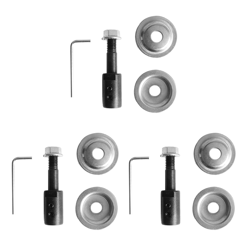 3 Sets of Grinding Wheel Connection Shaft for 775 Motor 10MM