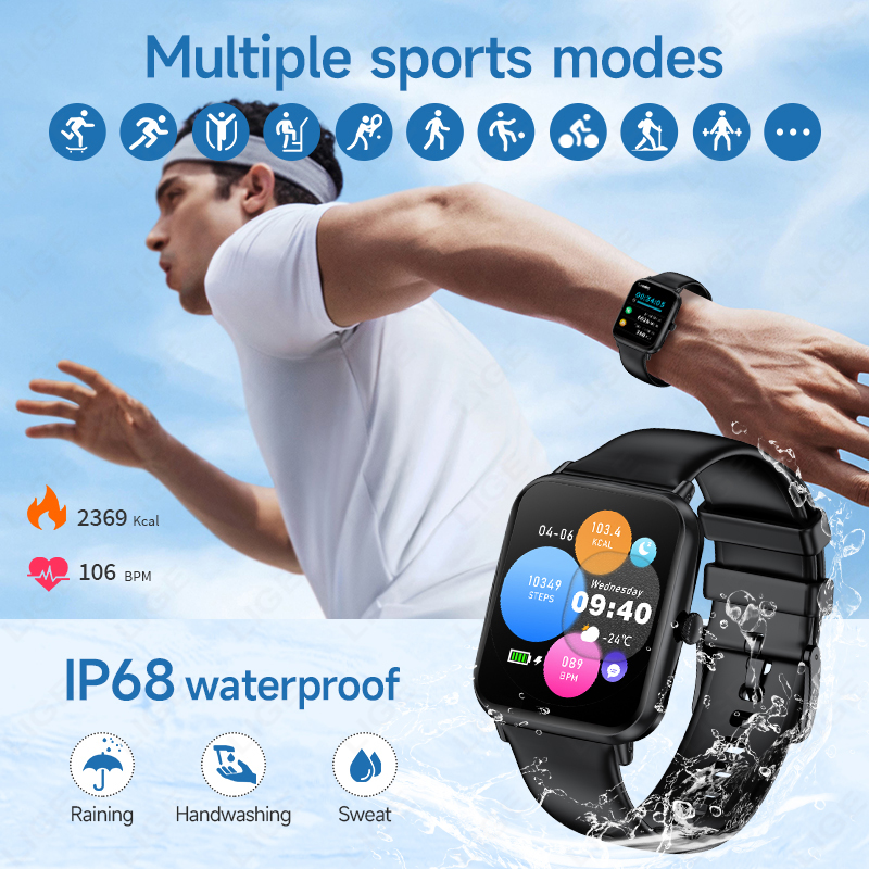 Linman For Xiaomi Smart Watch Women Bluetooth Call Sports Fitness Track2025 er Watches Health Monitor Fashion Ladies Men Smartwatch 2025 New