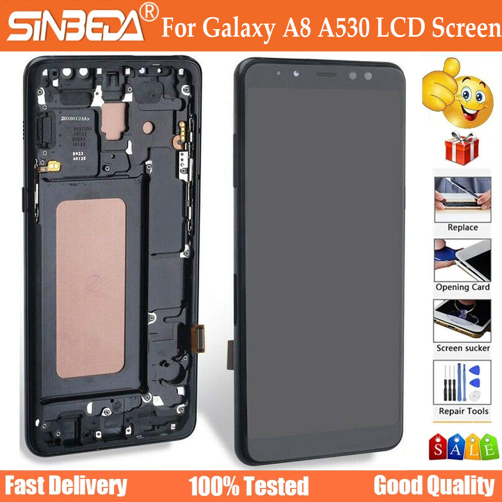 HOT 100% Tested For Super AMOLED Samsung Galaxy S9 LCD For SM G960 Display Screen Touch Digitizer Assembly With Frame