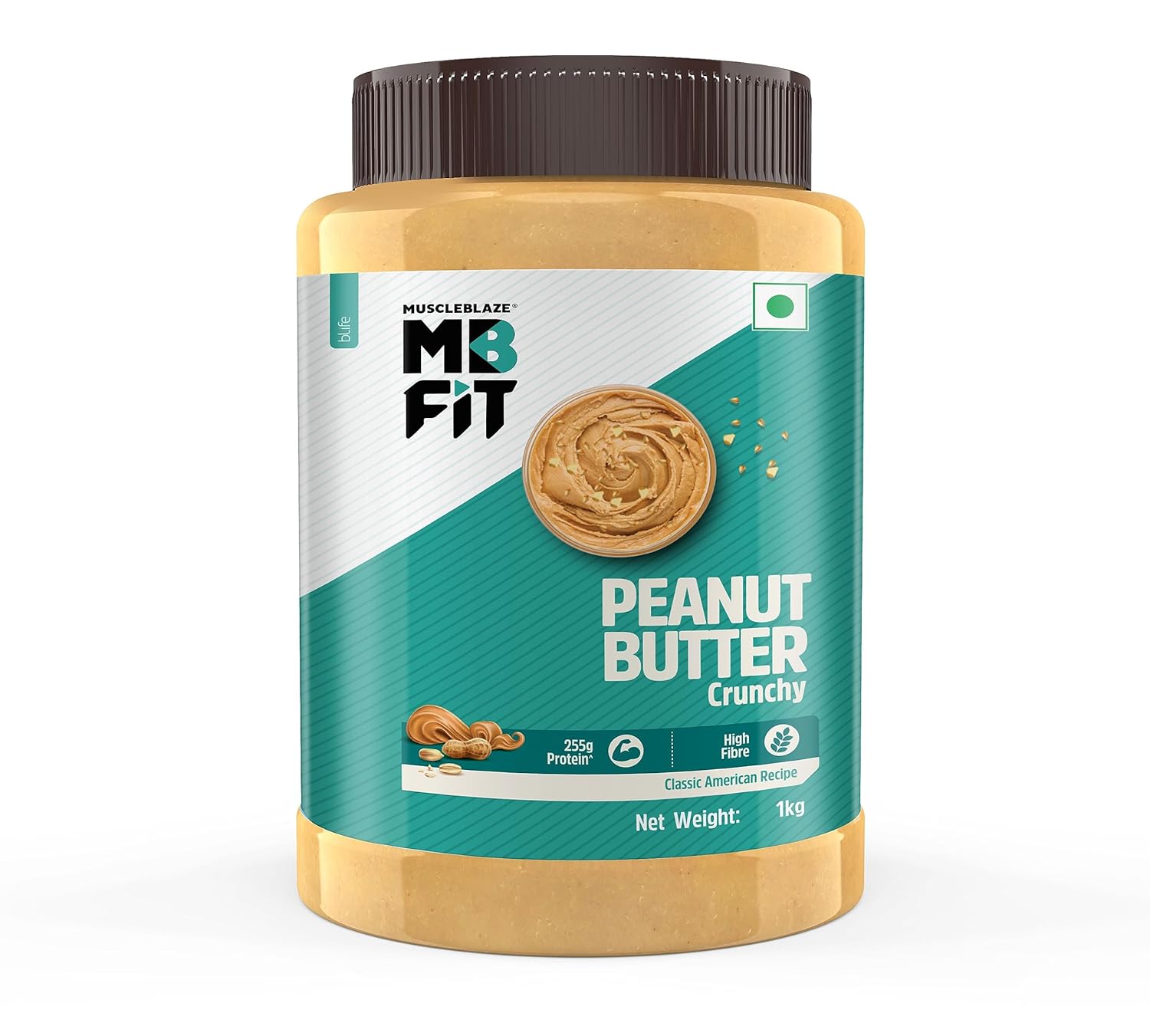 MuscleBlaze Chocolate Peanut Butter Crunchy - 1KG