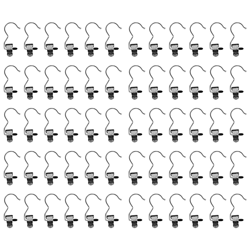 60PCS Legging Organizer for Closet Pants Hangers Space Saving Portable Stainless Steel Single Clips