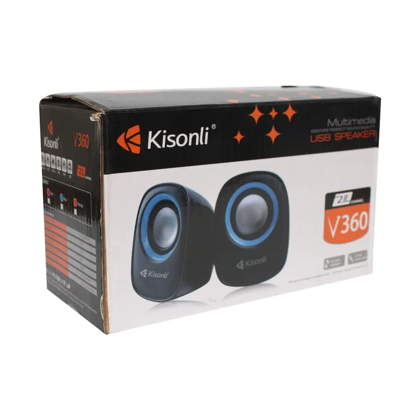 Kisonli V3600 Stereo USB Speaker Multimedia