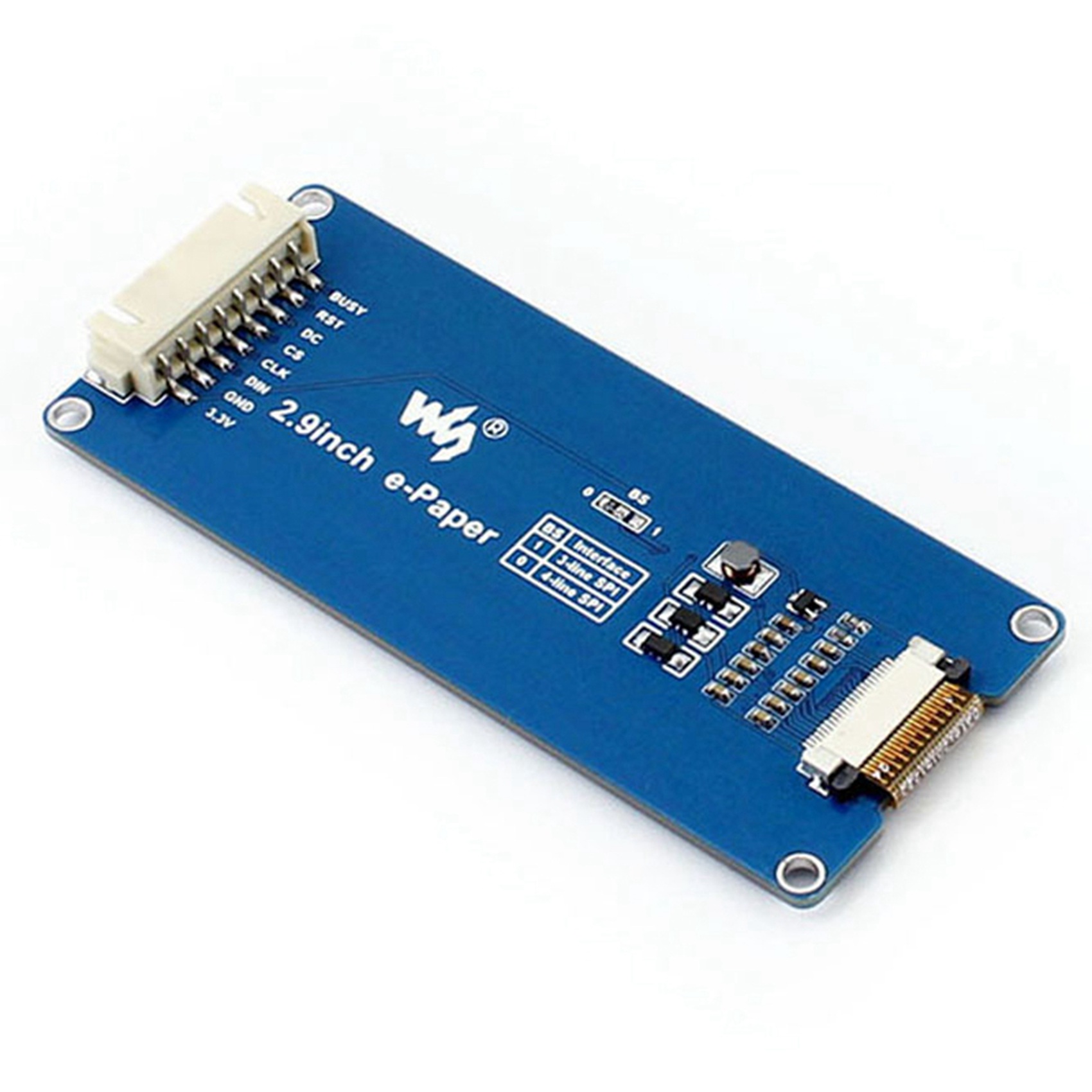 OUMERY 2X 2.9 Inch E-Ink Display Local Refresh 296X128 Resolution SPI Communication Interface for 4