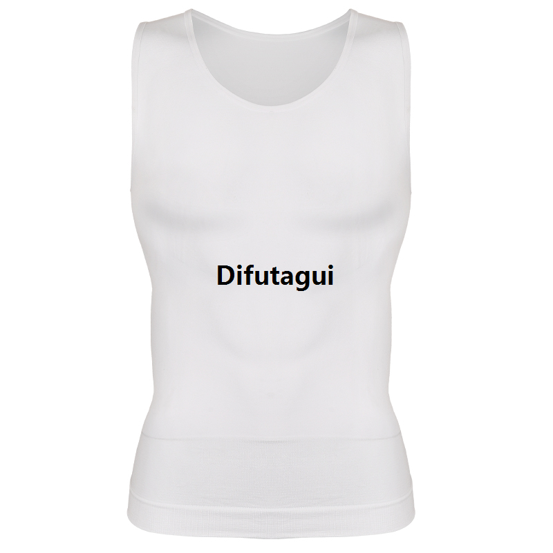 Difutagui Mens Slimming Body Shaper Compression Tank Top Undershirt Shapewear Luxury Flat Belly Fitness Workout Shirts Abdomen Slim Vest