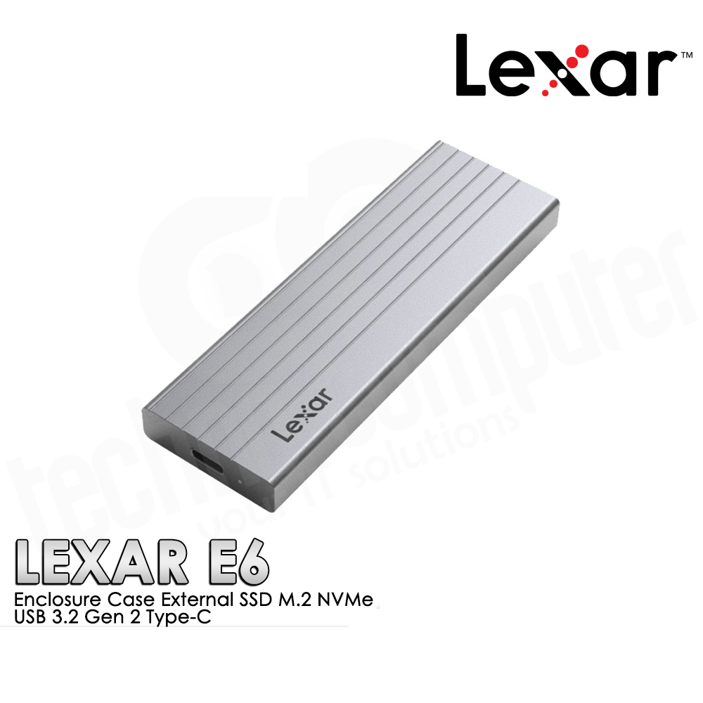 Lexar M.2 NVME SSD Enclosure | USB 3.2 Gen 2 | Model : E6