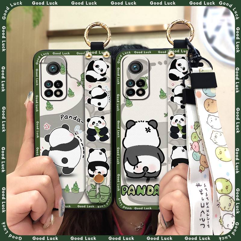 Anti-knock Anti-dust Phone Case For Xiaomi 10T 5G/10T Pro/Redmi K30S/K30S Ultra Kickstand Wrist Strap Cute Shockproof