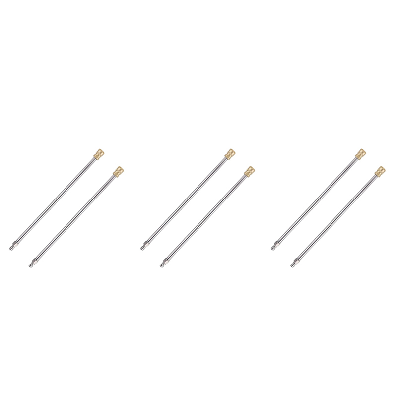 Pressure Extension Rod, 17-Inch Stainless Steel 1/4 Inch Quick-Connect Electric Nozzle, 6 Pieces