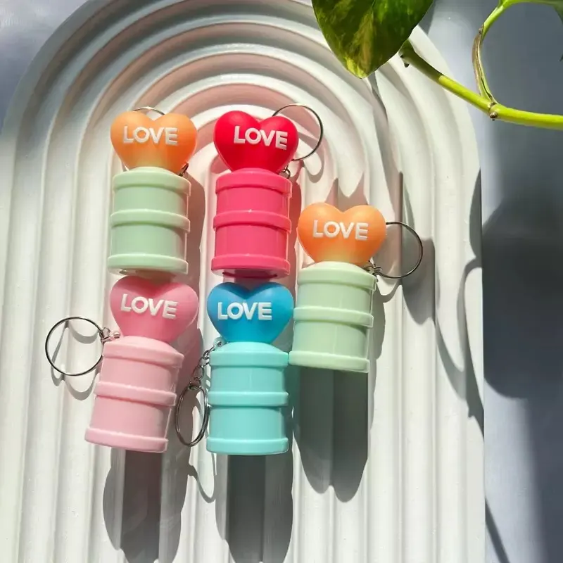 Cutie Lip Balm with Keychain | 4 Designs | Moisturizing, Nourishing, Glossy | For Soft, Shiny Lips | Portable Lip Care