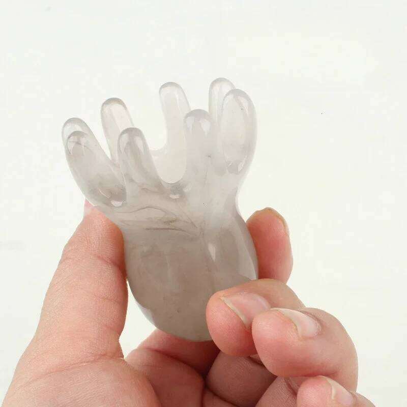 Resin Octopus Head Meridian Scraping Scalp Brush Acupuncture SPA Gua Sha Massage Comb Fatigue Relief Massag
