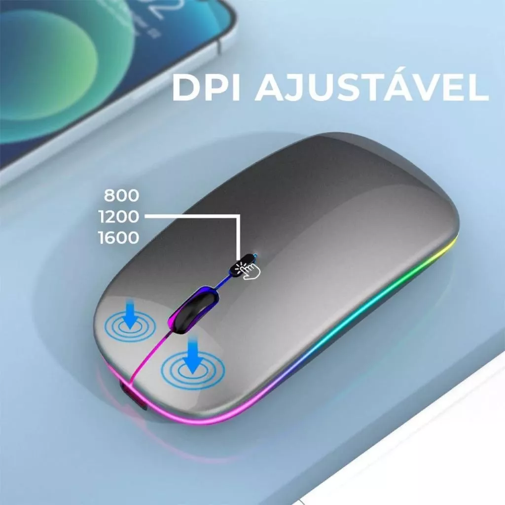 Prime Picks Premium Wireless Mouse | MicroKingdom BT3000 Tri Mode Wireless Bluetooth Mouse | Rechargeable Optical Mouse with 2.4GHz, Bluetooth, and USB Receiver | 4 Button Keys, Adjustable DPI 1000-1600
