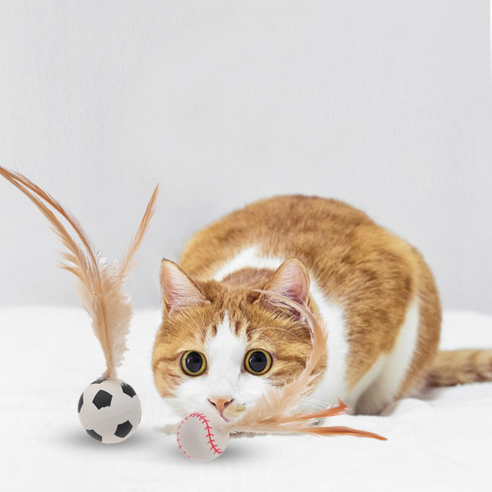 Funny Silicone Cat Toy Balls Durable Easy to Use Indoor Rolling Magic Ball Small Interactive Bouncing Ball