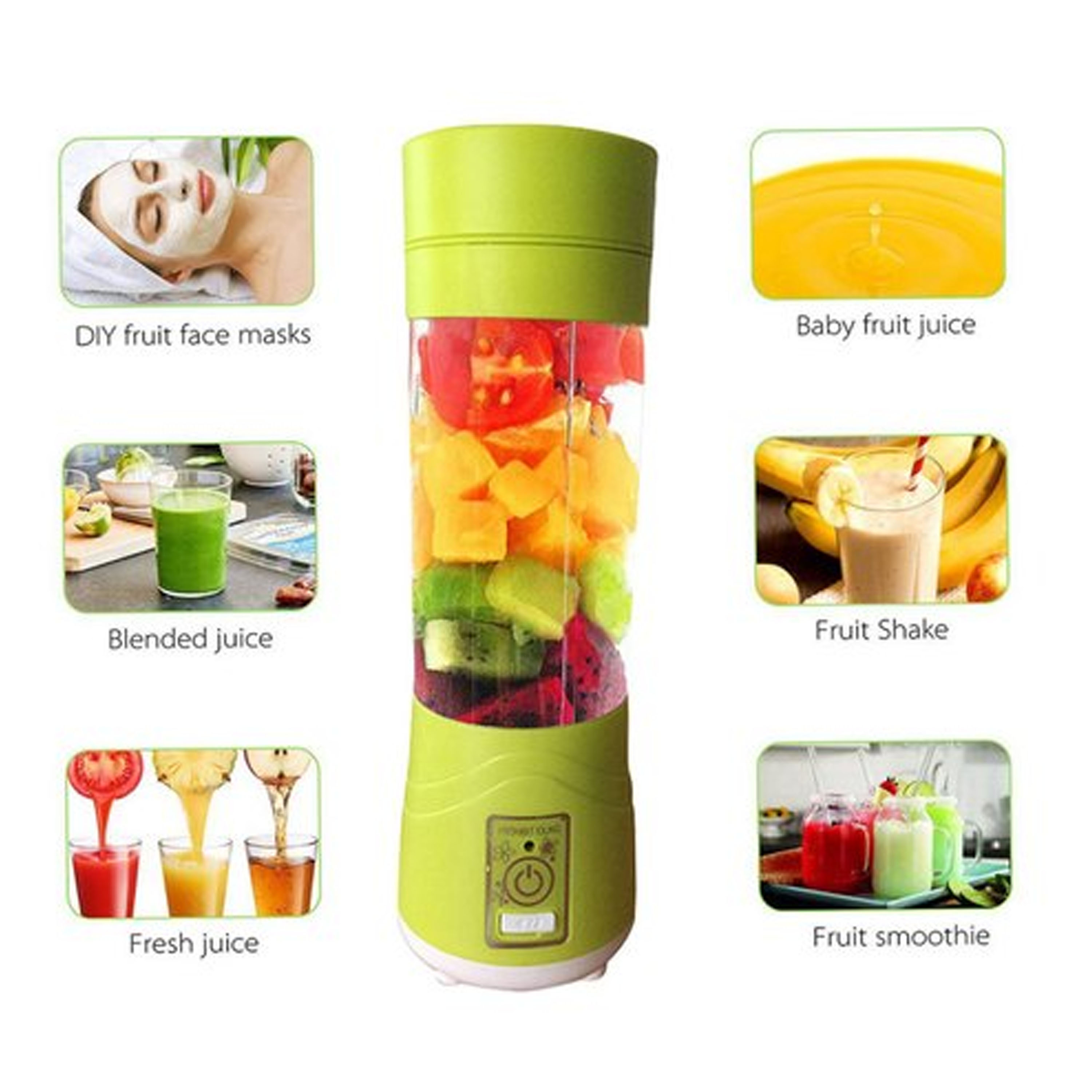 Electric Portable Juicer Cup Smoothie Blender Rechargeable Fruit Juicer