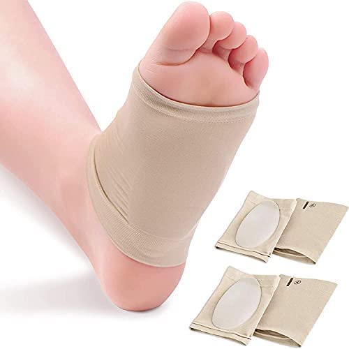 Cushioned Arch Support Braces Gel Pads for Flat Foot Pain Relief Plantar Fasciitis Heel Spurs 1 PAIR