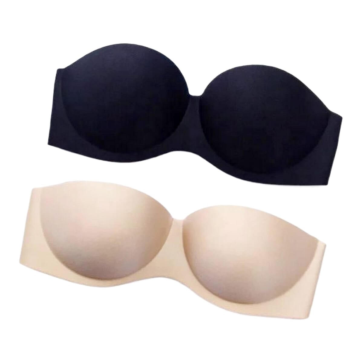 Elegant Seamless Strapless Push-Up Bra for Women - Breathable Spandex Free Size - Available in Multiple Cup Sizes