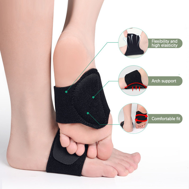 HOT 1Pair Arch Pad Support For Flat Foot Correction High Arch Cushioning Plantar Fasciitis Foot Pads Orthopedic Insole