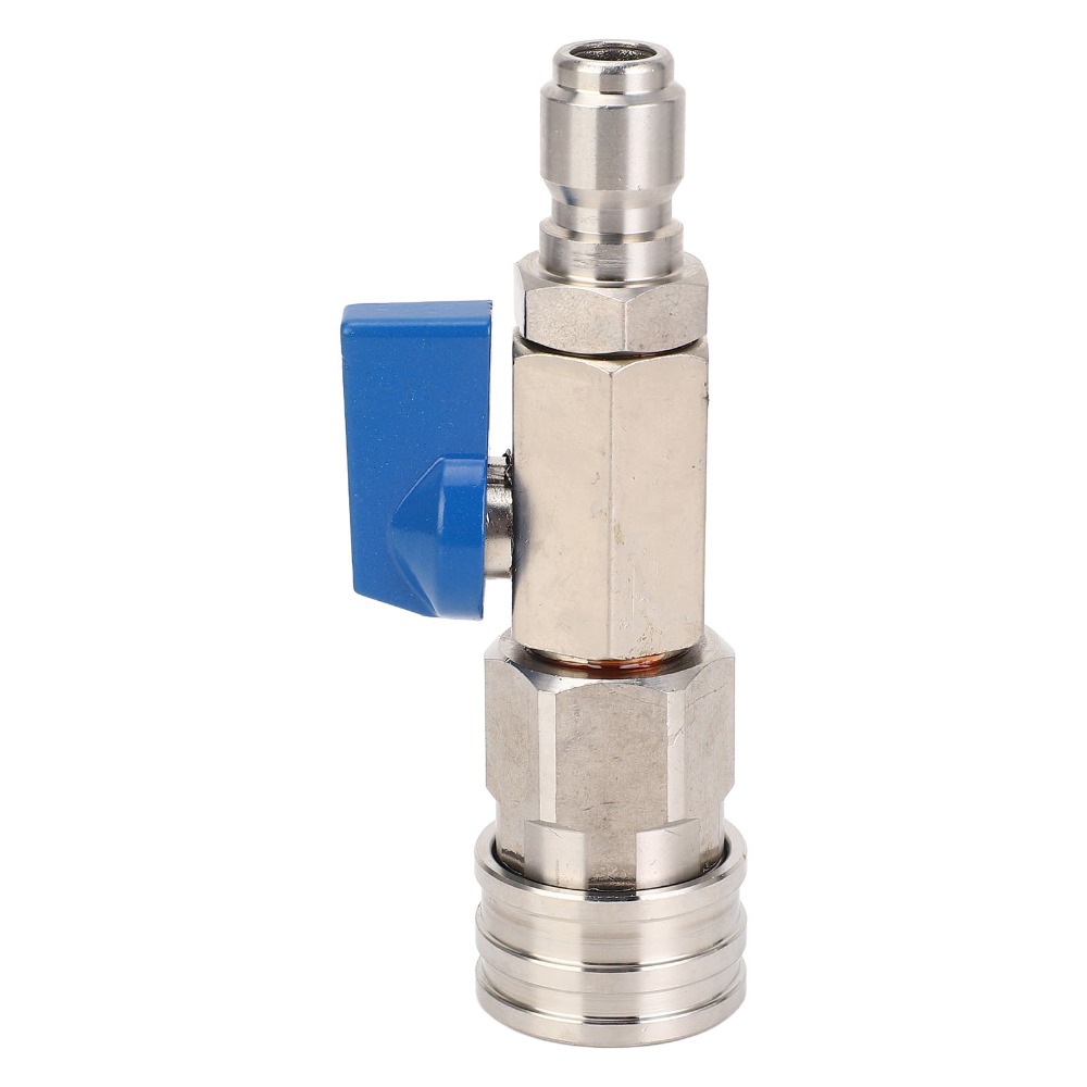 Ball Valve Kit Stainless Steel High Pressure Washer Ball Valve 3/8 Inch High Pressure Stainless Steel Ball Valve​ 4500PSI Quick Connect Ball Valve Washer Hose​