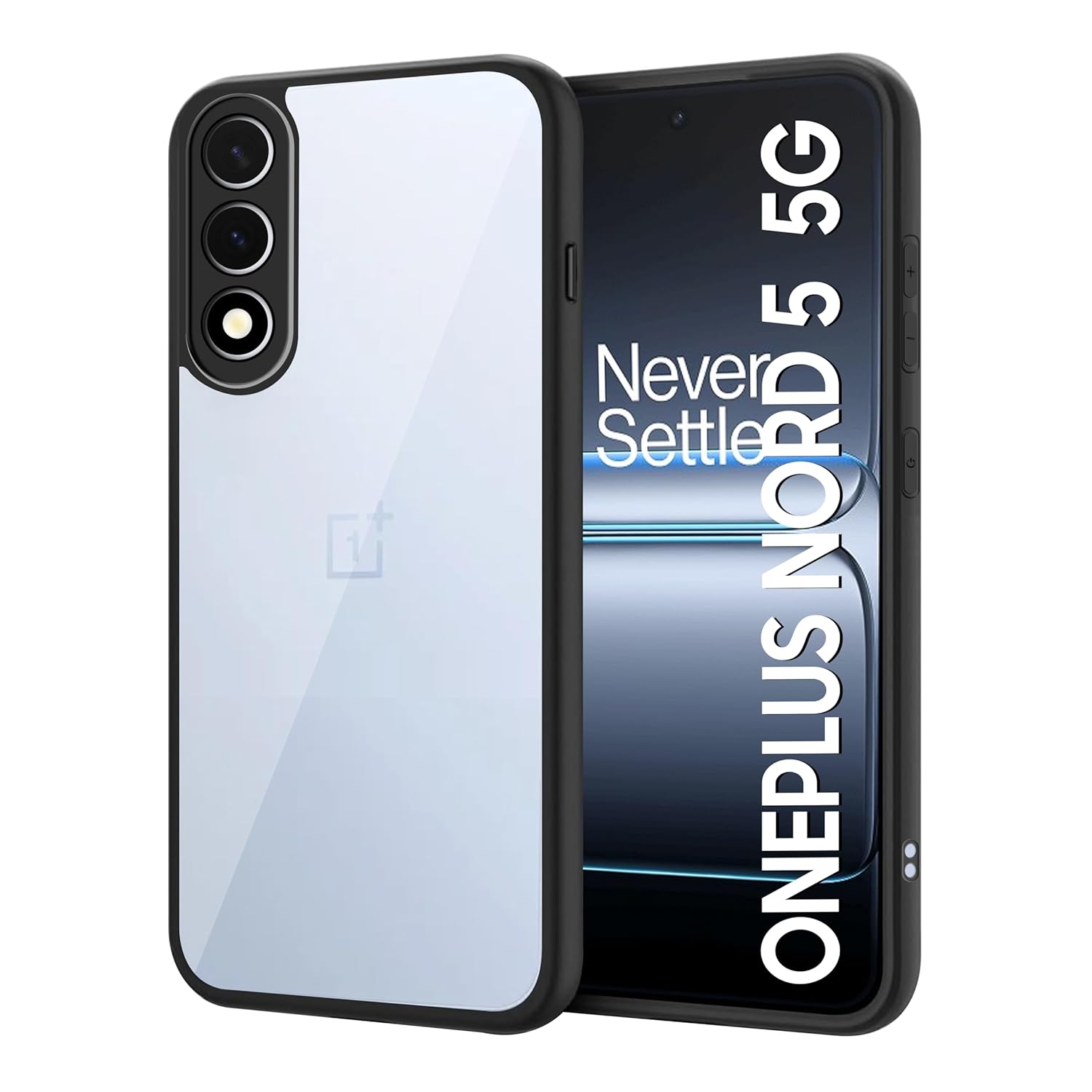 Honor 400 Lite Backcover Case | Camera Protection Bump Shockproof Edge | Ultra Hybrid Transparent Acrylic Clear TPU+PC Hard Backcase Cover (Black)