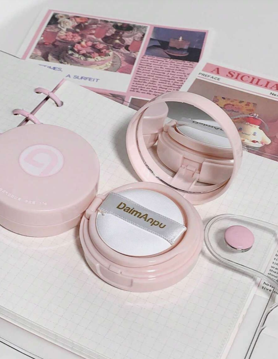 1 Piece DAIMANPU A Good Blush, Water-Resistant And Non-Smearable, With Powder Puff, Delicate And Natural, Long-Lasting Color Without Fading, Blush - Get The Best Blusher