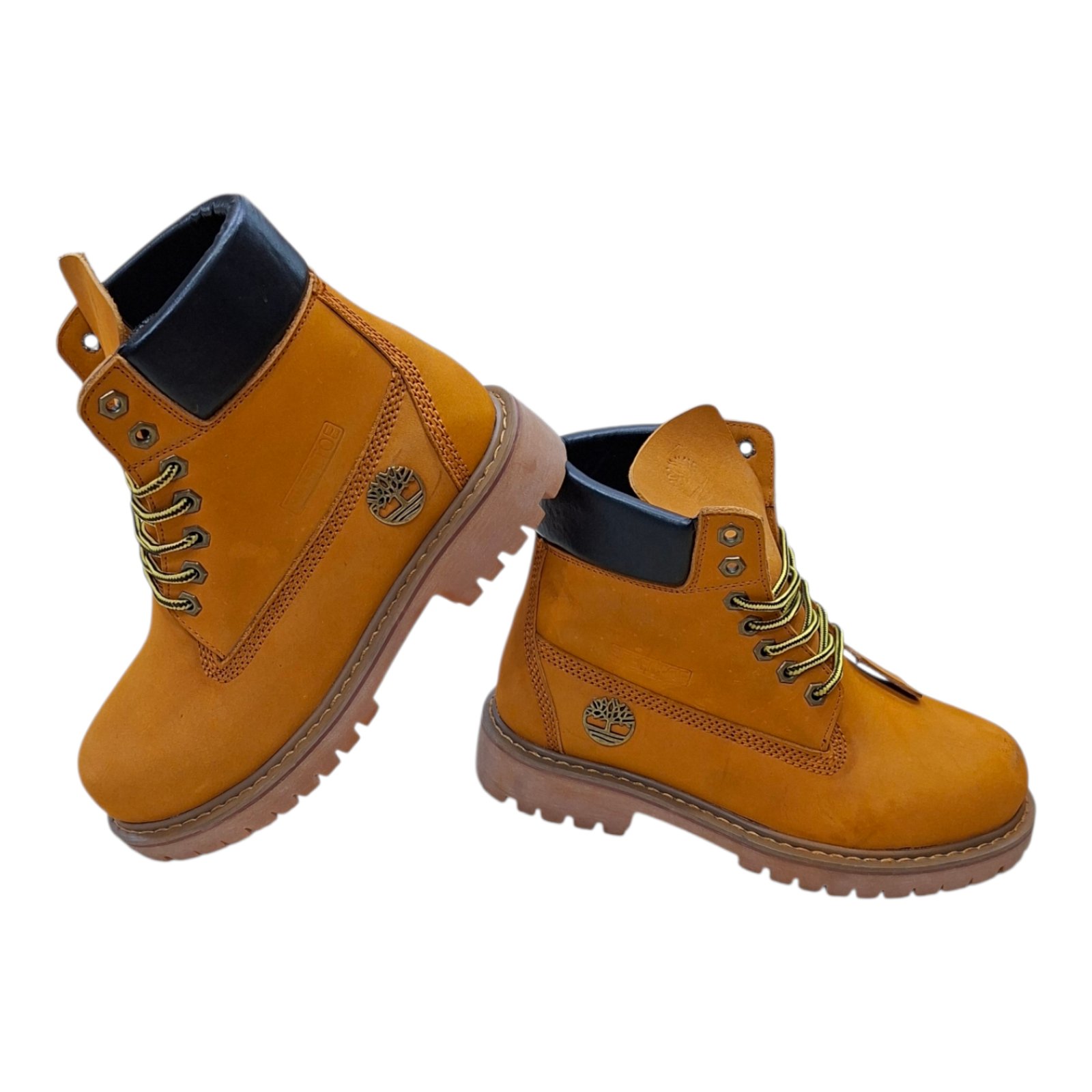 New Yellow Premium Quality Textured Timbarland Boot For Men (HF 12