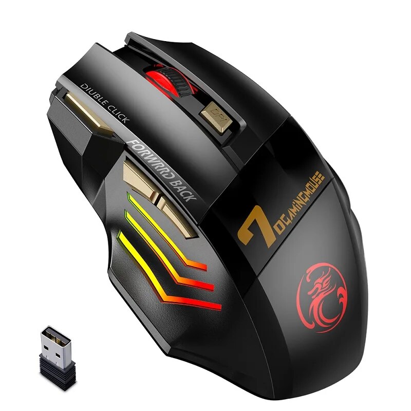 Rechargeable Wireless Mouse Gamer for Computer RGB Gaming Mouse Bluetooth USB Mouse Silent Ergonomic Mause for Laptop PC Mice