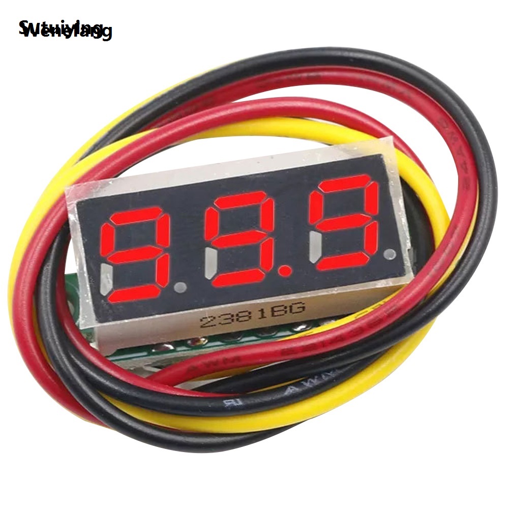Wenefang Sutuiying 1-10pcs Mini LED Digital Voltmeter DC 0-100V 0.28 Inch 3 Wire 2025 New Original DC 12V 24V 48V Volt Voltage Meter Gauge Tester LED Display