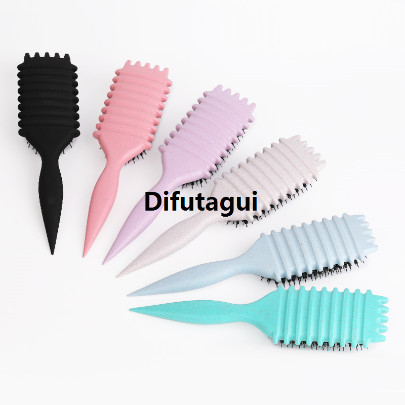 Difutagui Tool Reduction Brush Curl Styling Brush is used to detangle Original and shape men's and women's curly hair pulling