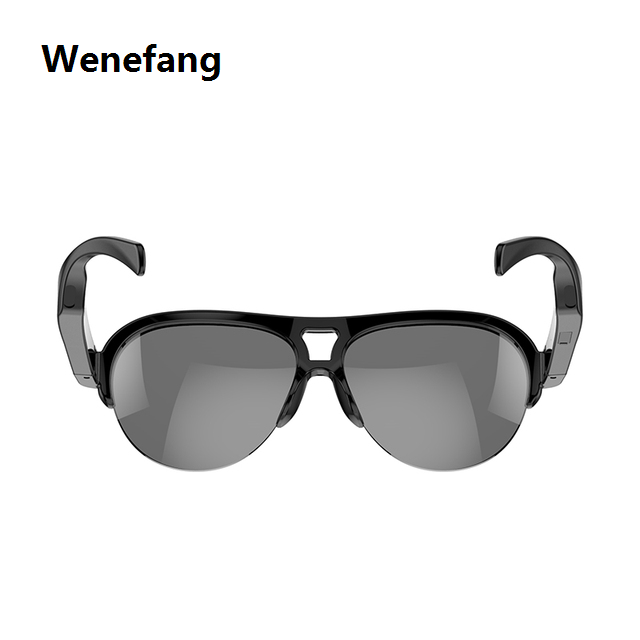 Wenefang 【New design】Smart Glasses Wireless Bluetooth Hands-Free Call Audio Glasses Outdoor Sports Polarized Sunglasses For Men Anti-Blue Eyeglasses