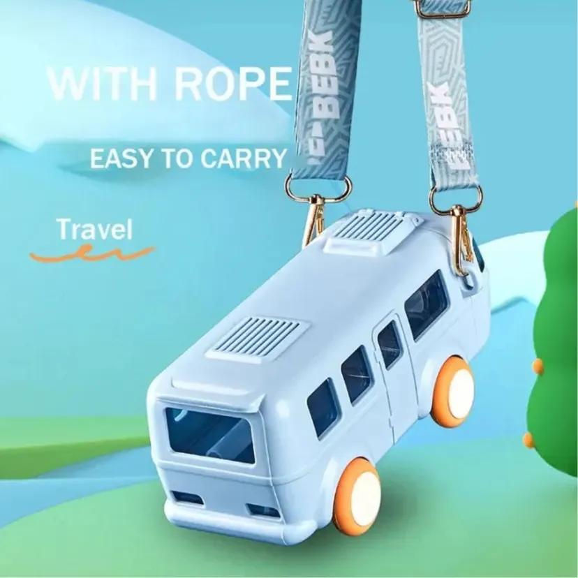 TravelTote Bus Buddy Water Bottle with Adjustable Shoulder Strap