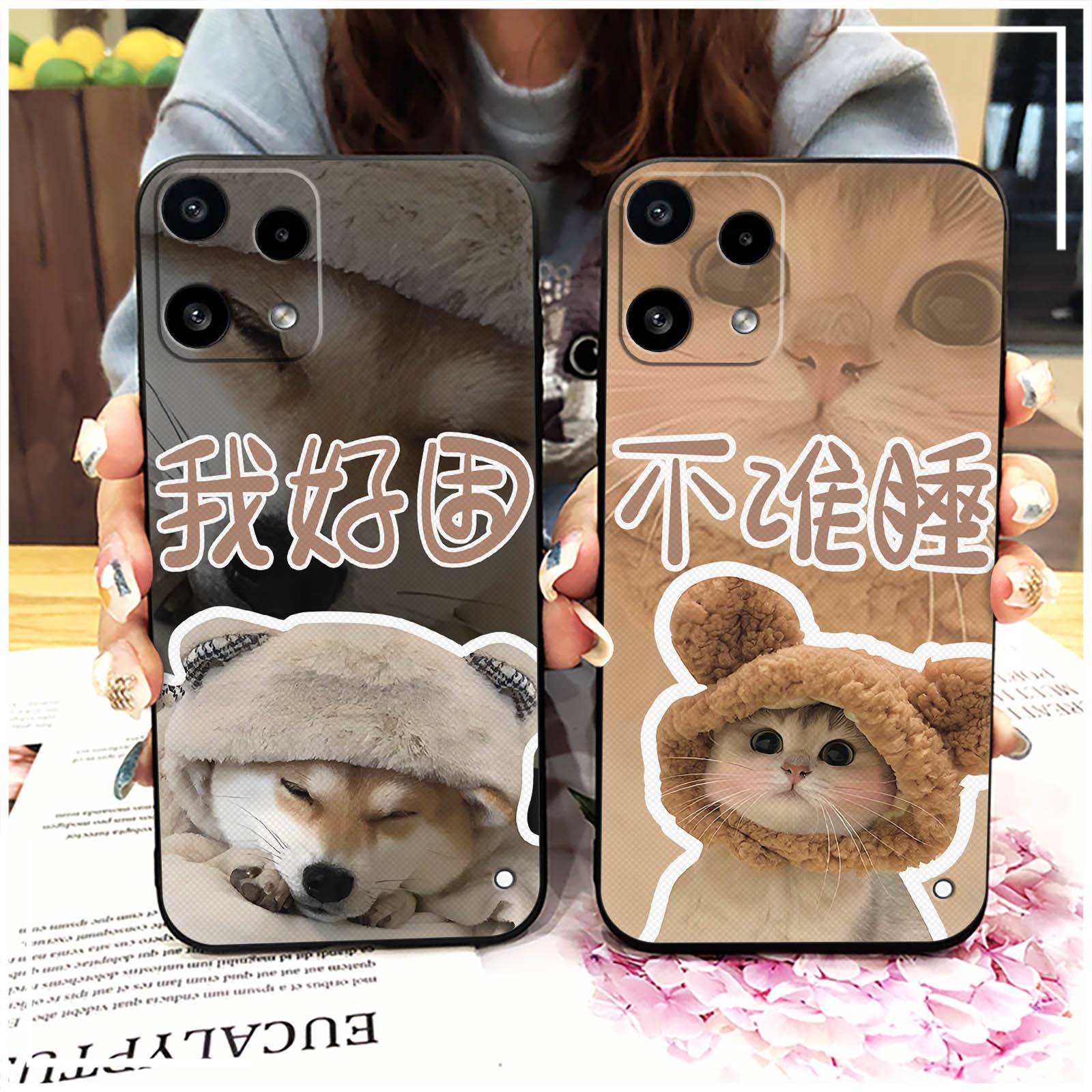 Anti-knock Necklace Phone Case For Redmi Note15 Pro 4G Global Soft case Cute Lanyard TPU Silicone Full wrap Graffiti