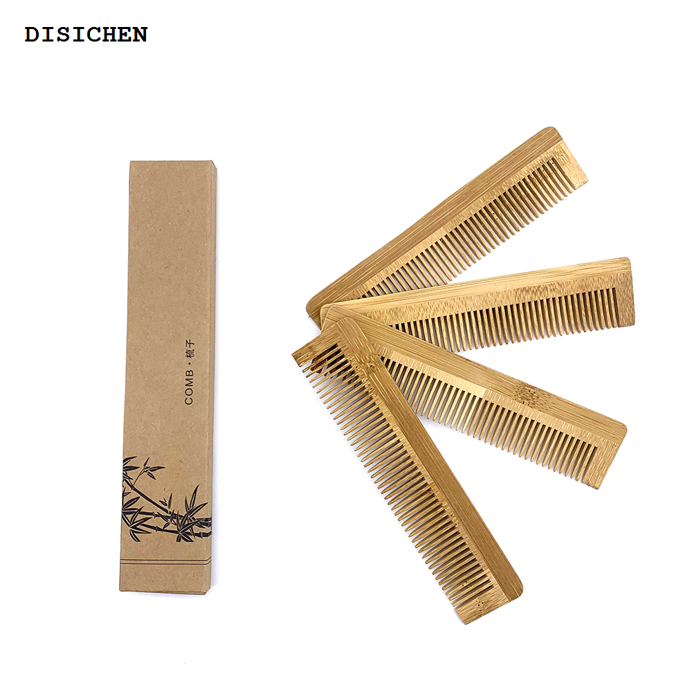 DISICHEN Bargain price 2Pcs Natural Eco Biodegradable Bamboo Comb Massage Hair Vent Brush Brushe Hair Care and Beauty Massager Wholesale Hair Care comb