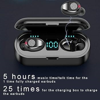Bizzy Bluetooth M10, F9 ,V6 ,i12 ,i7 ,Pro Bluetooth Earphones Handfree LED Dispay Bluetooth Headphones HiFi Stereo Music Wireless Earbuds Waterproof Gaming Headset airpods ,Airpods-pro ,earbuds