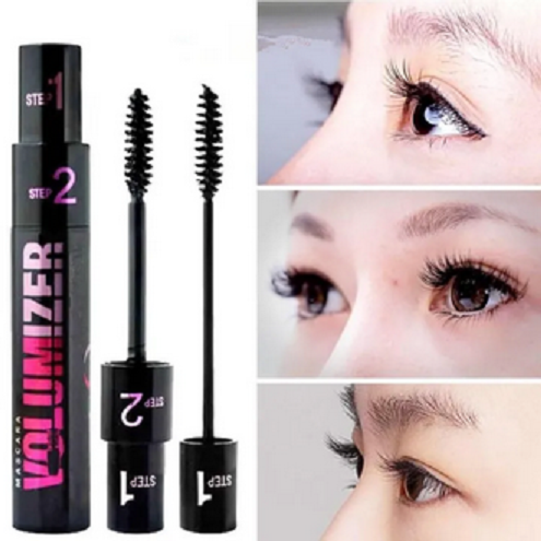 1 Piece Double Effect Volume Mascara 2-in-1 Lengthening, Thick Curl, Big Eye Mascara, Makeup
