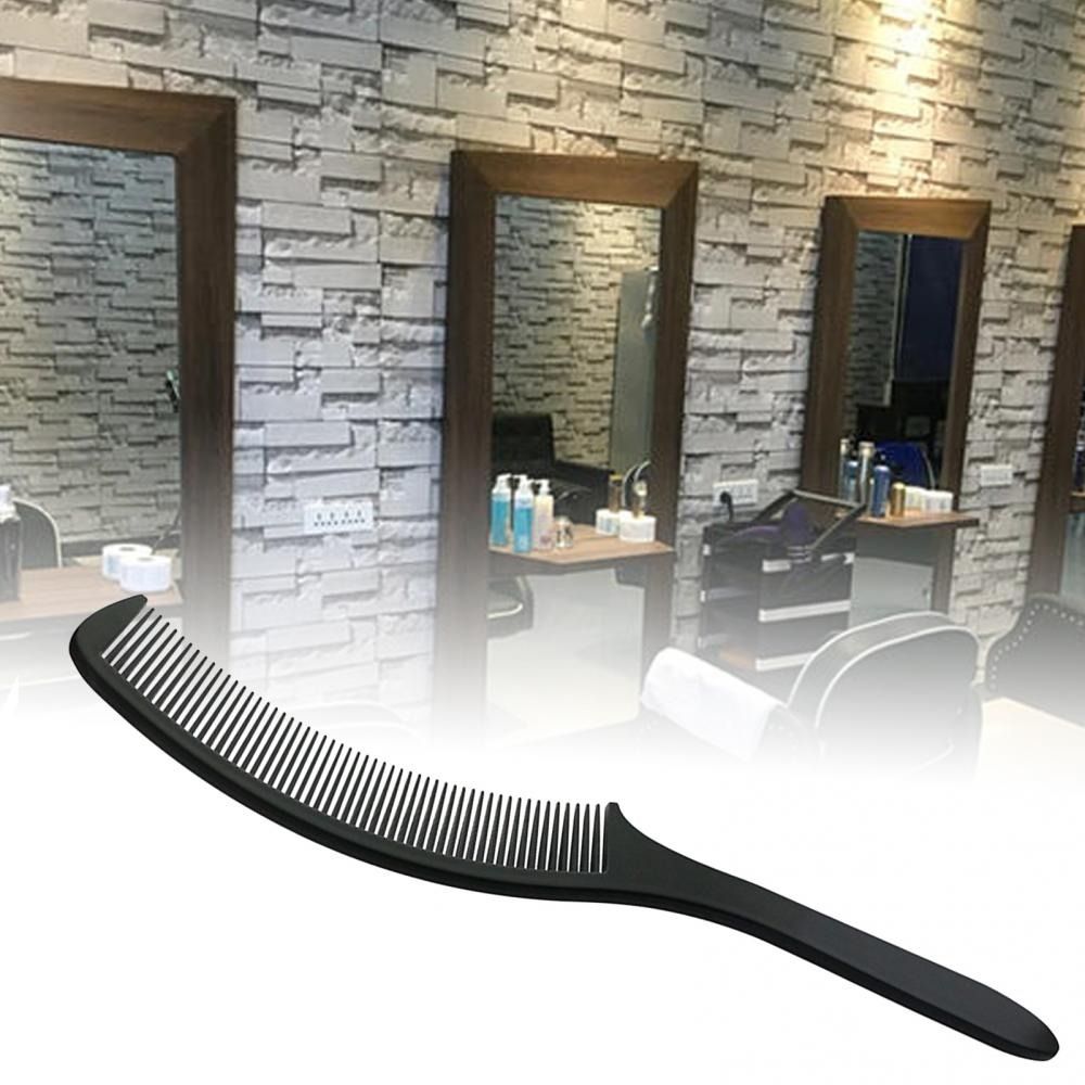 Flat Top Comb Anti-static Curved Barber Comb Hairdressing Heat Resistant Haircutting Comb Plastic Hair Cutting Comb Men