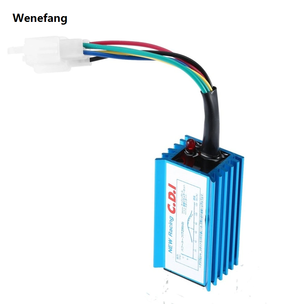 Wenefang 6 Pin Aluminum Alloy Racing CDI AC Box for CG125 Motorcycle High Quality 140CC 150cc 200cc Enginen Pit Bike Scooter ATV