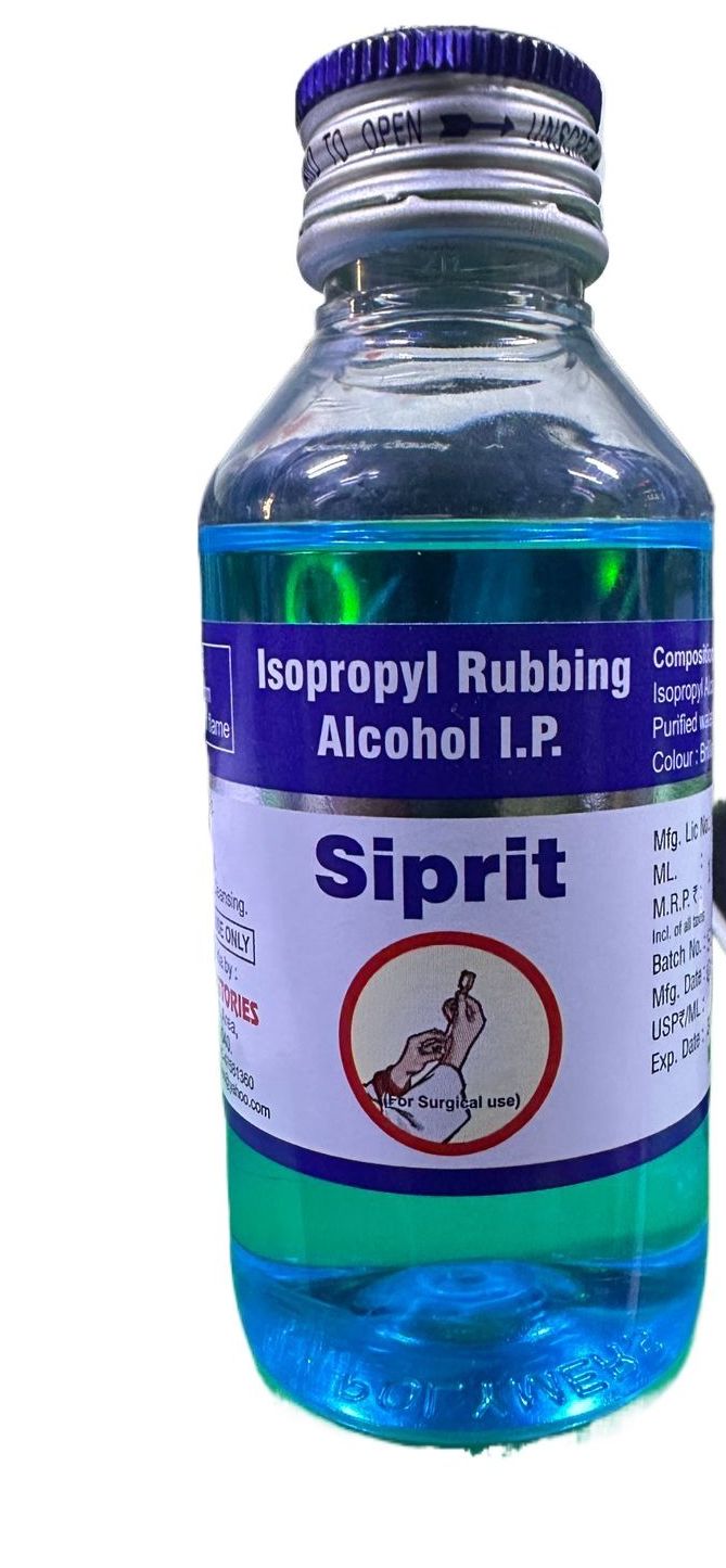 Isopropyl Rubbing Alchol I.P. Sprit