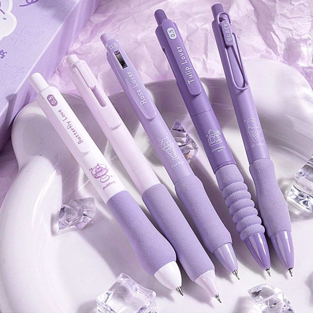 Cute Soft Bread Touch Gel Pen Black Color Ink Quick Drying Neutral Pen 0.5mm Ballpoint Pen Creative Stationery