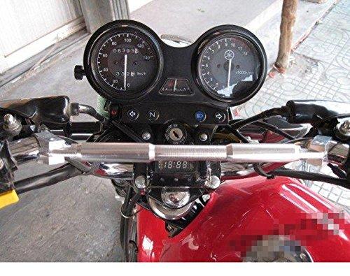 Handlebar Cross Bar Steering Wheel Strength Lever Bar for all bike (Silver)