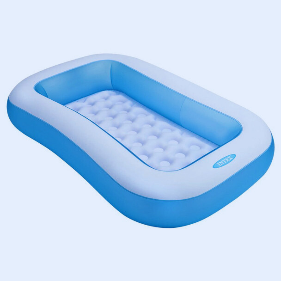 Intex Outdoor Rectangular Baby Pool - Compact, Fun, and Easy to Inflate Water Tub