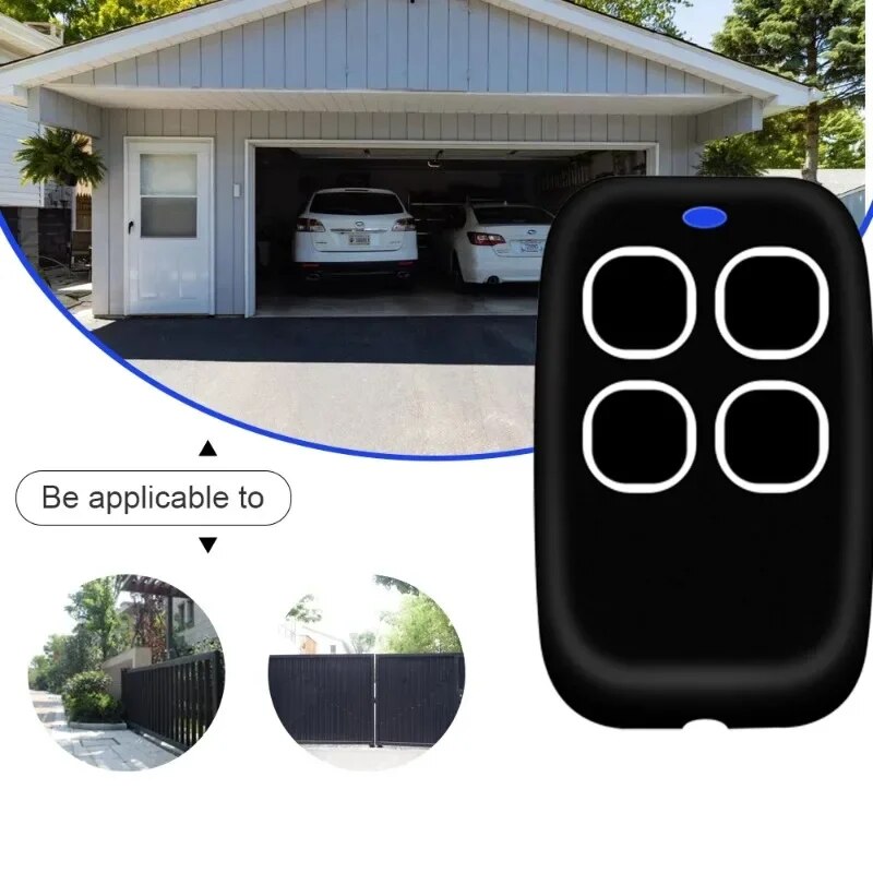 NEW Garage Door RF Remote Control Duplicator 433MHz Code Grabber Clone Gate Key Fob Command Hand Transmiter 4 Buttons waterproof