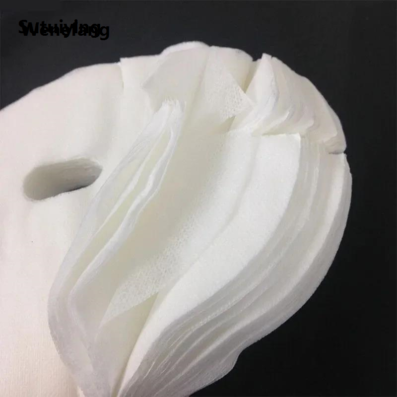 Wenefang Sutuiying 50pcs Disposable face Mask Paper Disposable Tissue Portable Cosmetic 2025 Cotton face Mask Sheets face Care Paper Towel