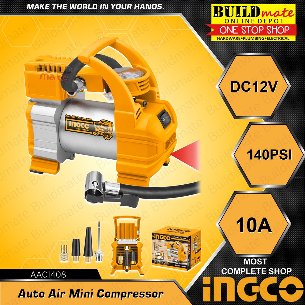INGCO Auto Air Compressor DC12V 140PSI