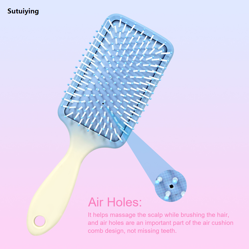 Sutuiying Massage Hair Comb Anti-static Air Bag Brush Quadrate Air Cushion New Comb Anti-tangle Detangler Hairbrush Barber Styling Tools