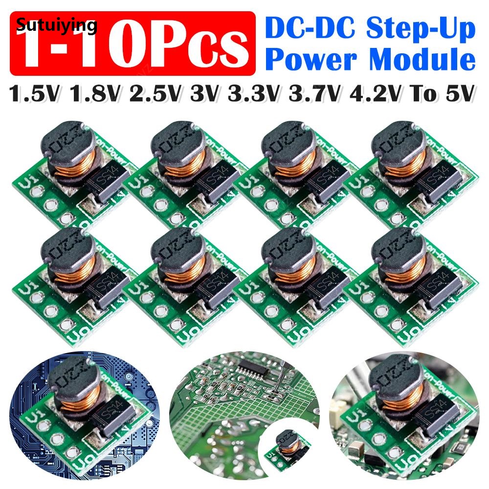 New 1-10pcs DC To DC Boost Converter Module 1.5V 1.8V 2.5V 3V 3.3V 3.7V 4.2V To 5V DC-DC Step UP Boost Converter Module