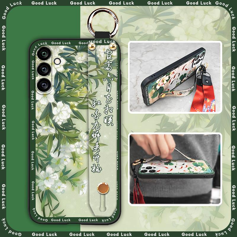 Wrist Strap Anti-knock Phone Case For Samsung Galaxy F14 5G/SM-E146B Lanyard Dirt-resistant Shockproof Soft case Cute