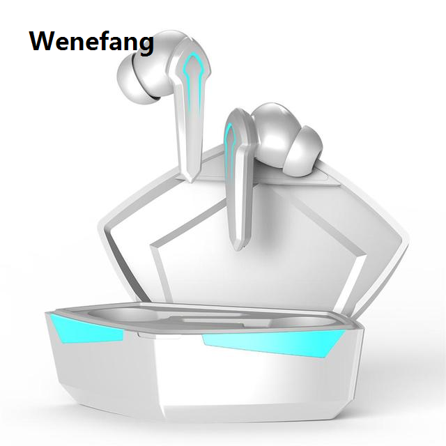 Wenefang 【New design】P30 Light-Emitting Bluetooth-Compatible Headset Binaural Digital Display Tws Wireless Gaming Earphone