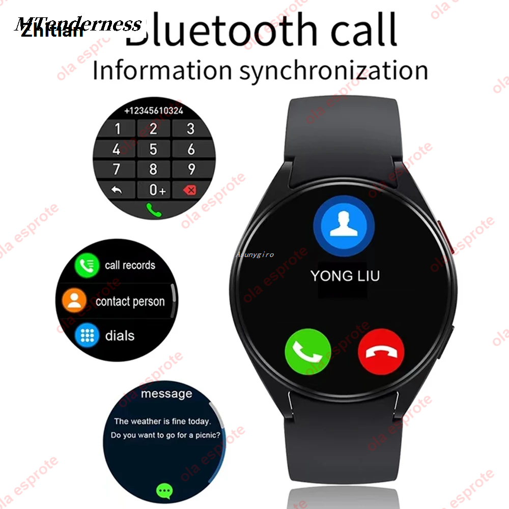 Zhitian Hypoxiae MTenderness GPS360 HD Call Bluetooth Ladies Watch 7 New Arrivals 2024 Samsung Fashion GalaxyWatchNFC 2025 Smart Men's 360* Screen Voice Call Sports Watch M10